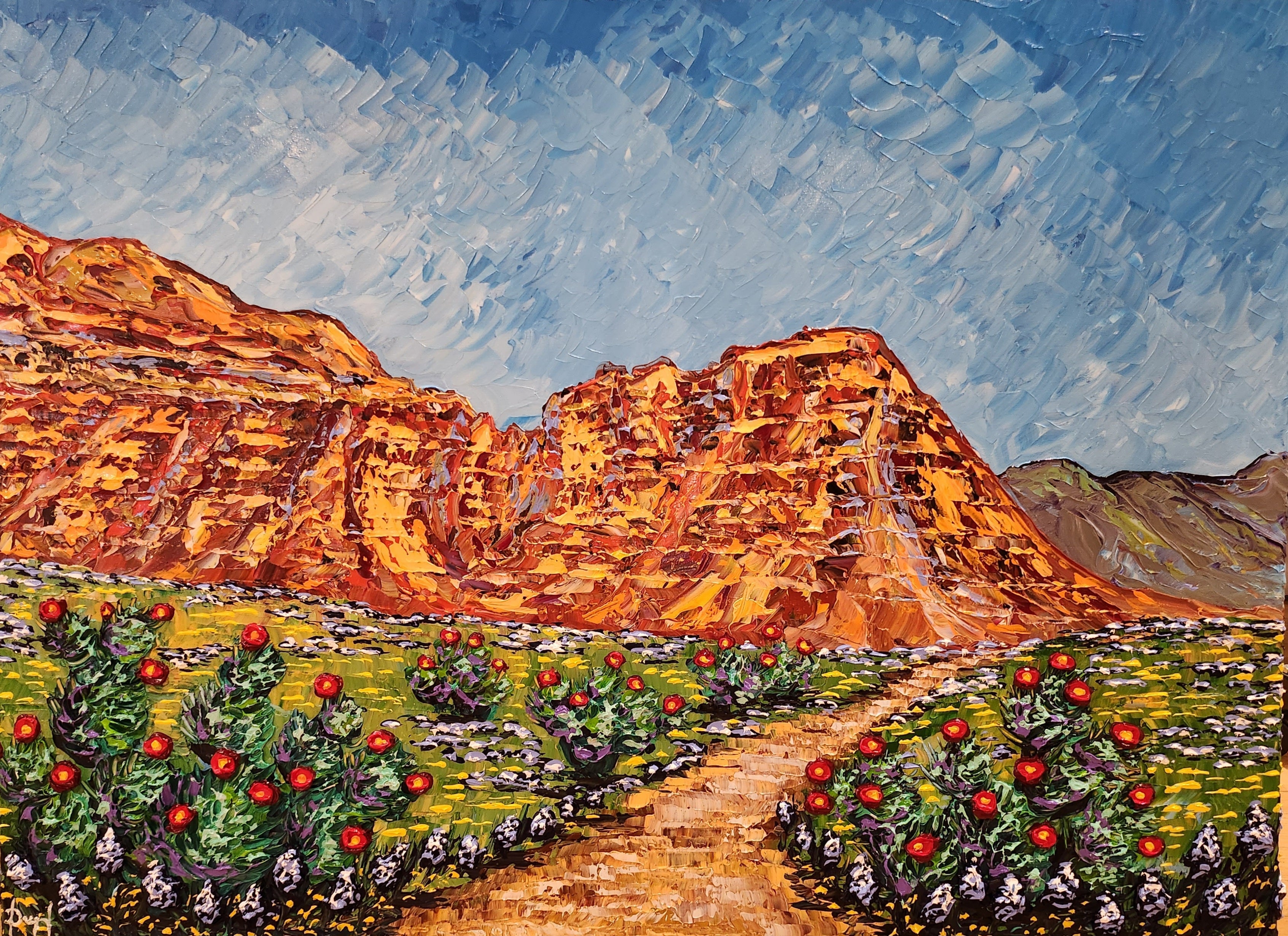 Mountainscape of the Colorful Desert