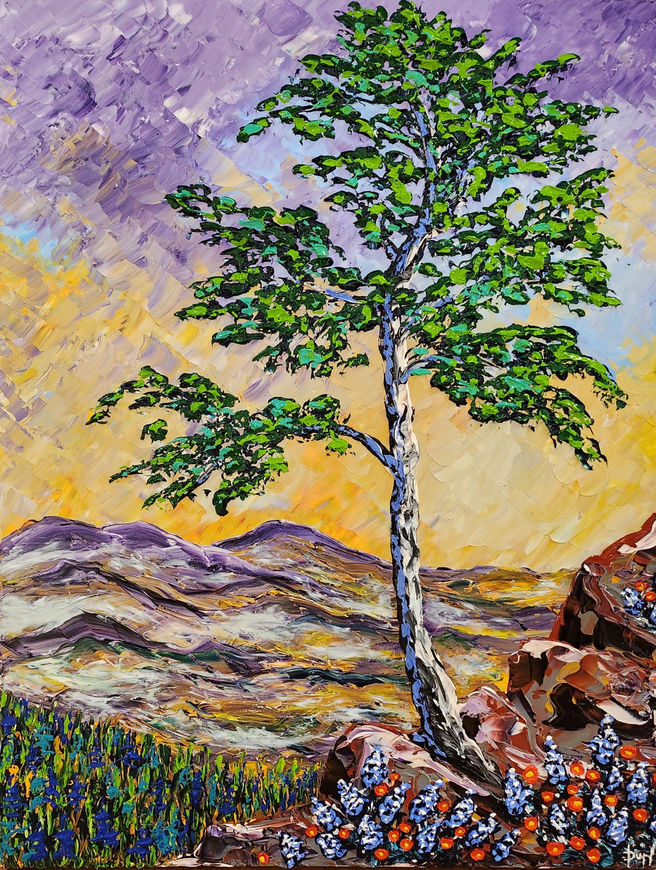 Harmony of Violet Skies