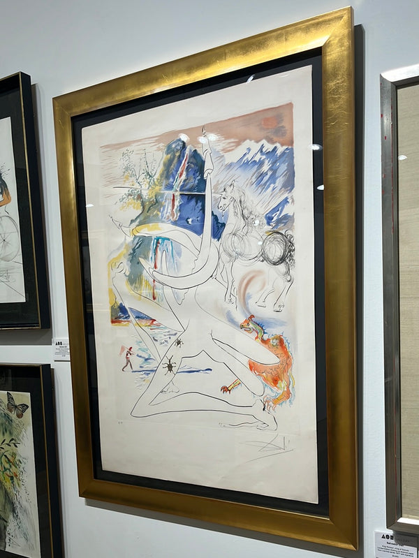The Laser Unicorn Disintegrates Cosmic Rhinoceros, 1974 - Framed