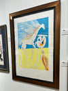Girafe Saturnienne (Saturnian Giraffe), 1974 - Custom framed by Ao5 Gallery