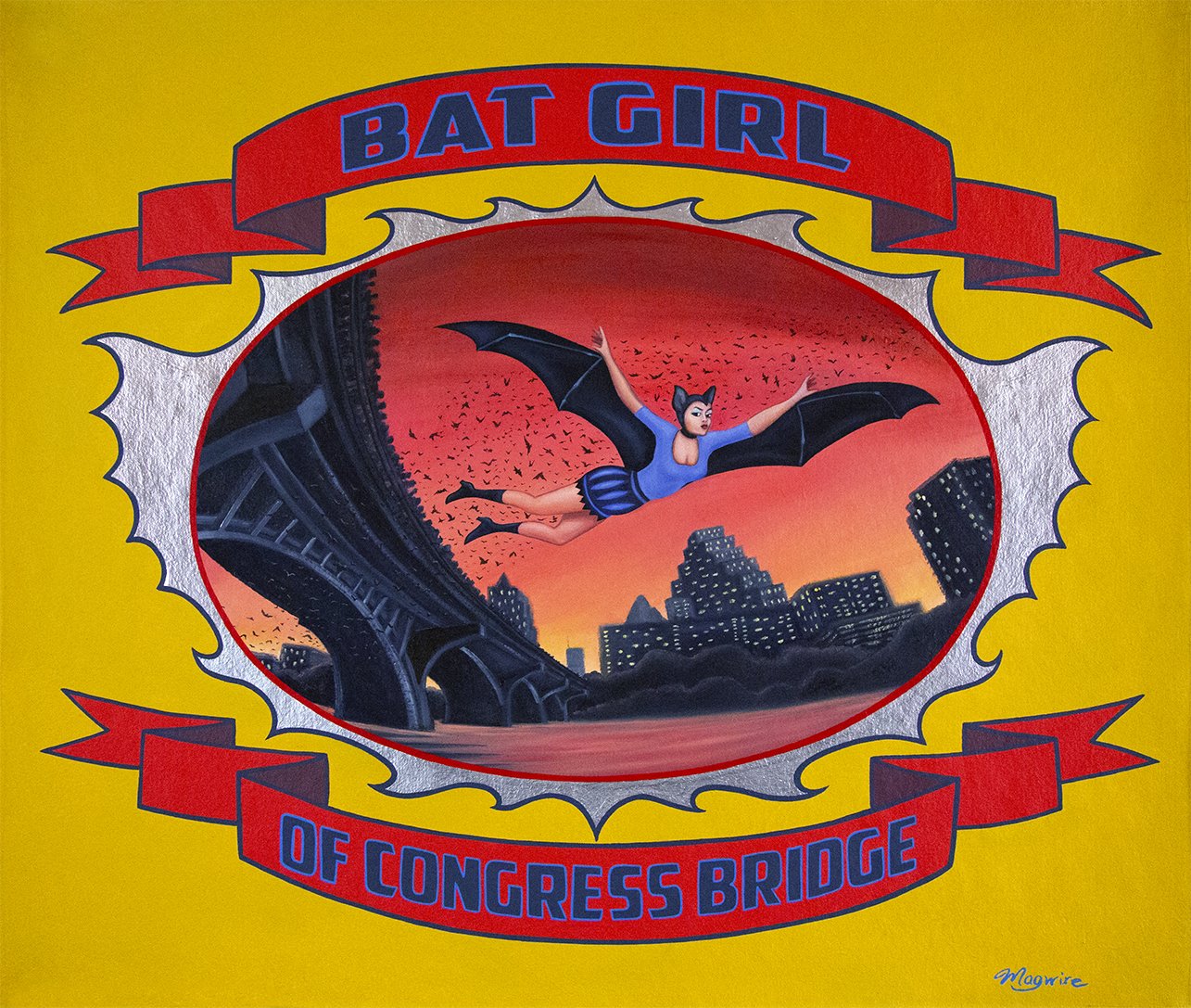 BAT GIRL OF CONGRESS BRIDGE 50/50