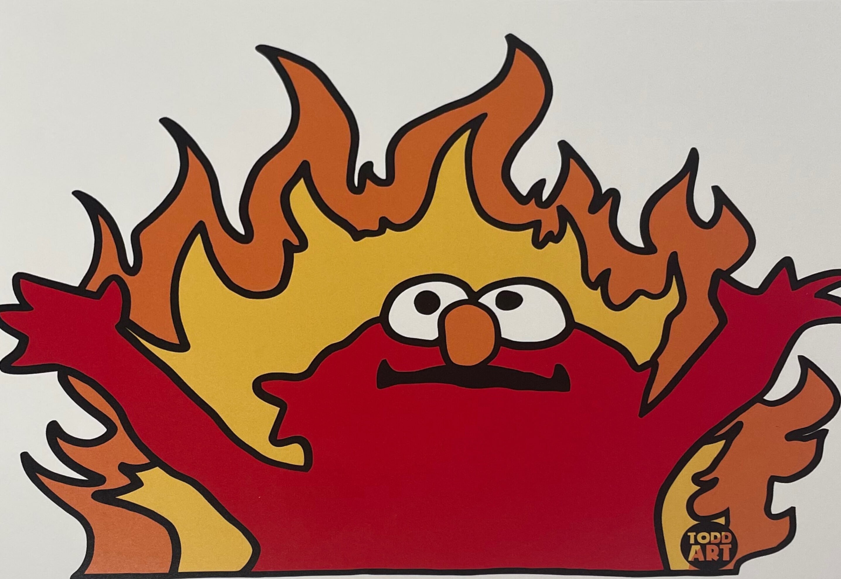 Elmo on FIRE!