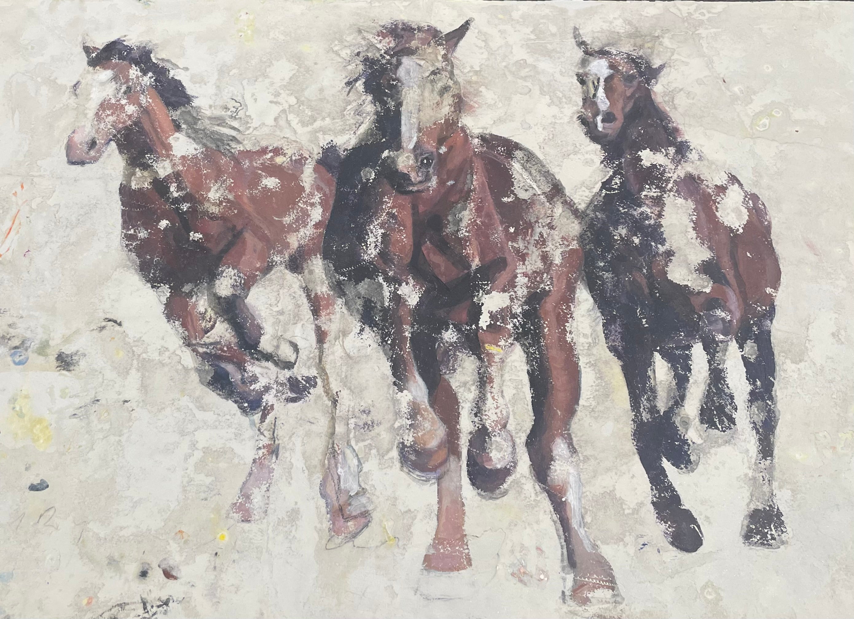 Three Horse Study