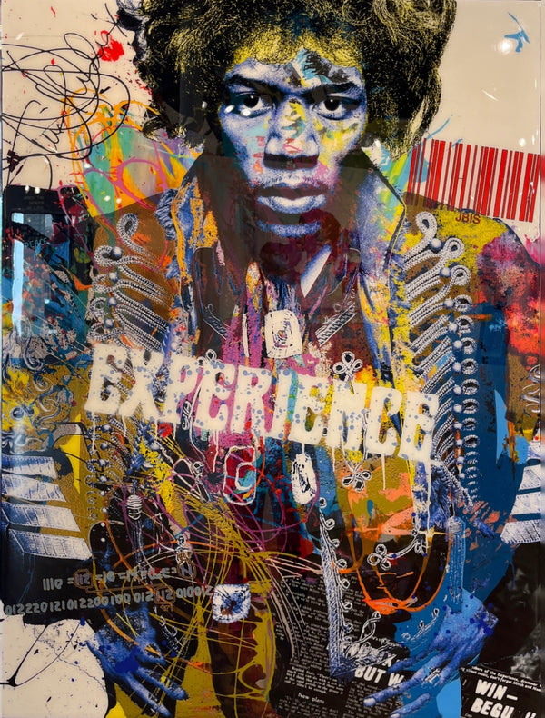 Bisaillon Brothers original artwork of Jimi Hendrix. 