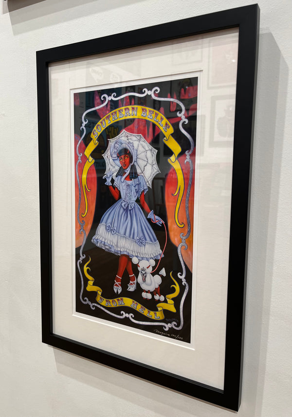 Southern Belle from Hell (SM) Framed