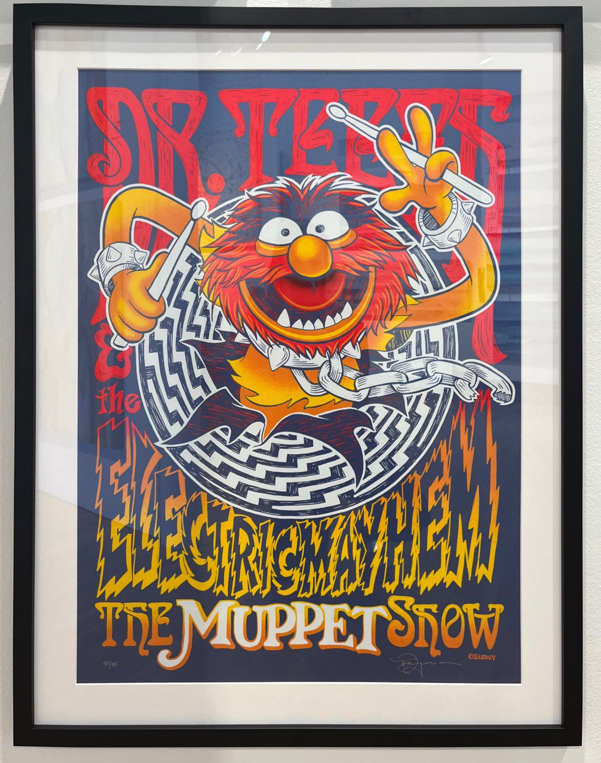 Electric Mayhem on Blue Stardream 90 of 95 - FRAMED