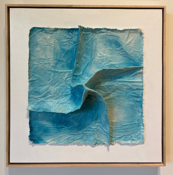 Canvas Sculpture Ocean Blue