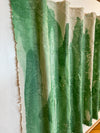 Canvas Sculpture Green Waves