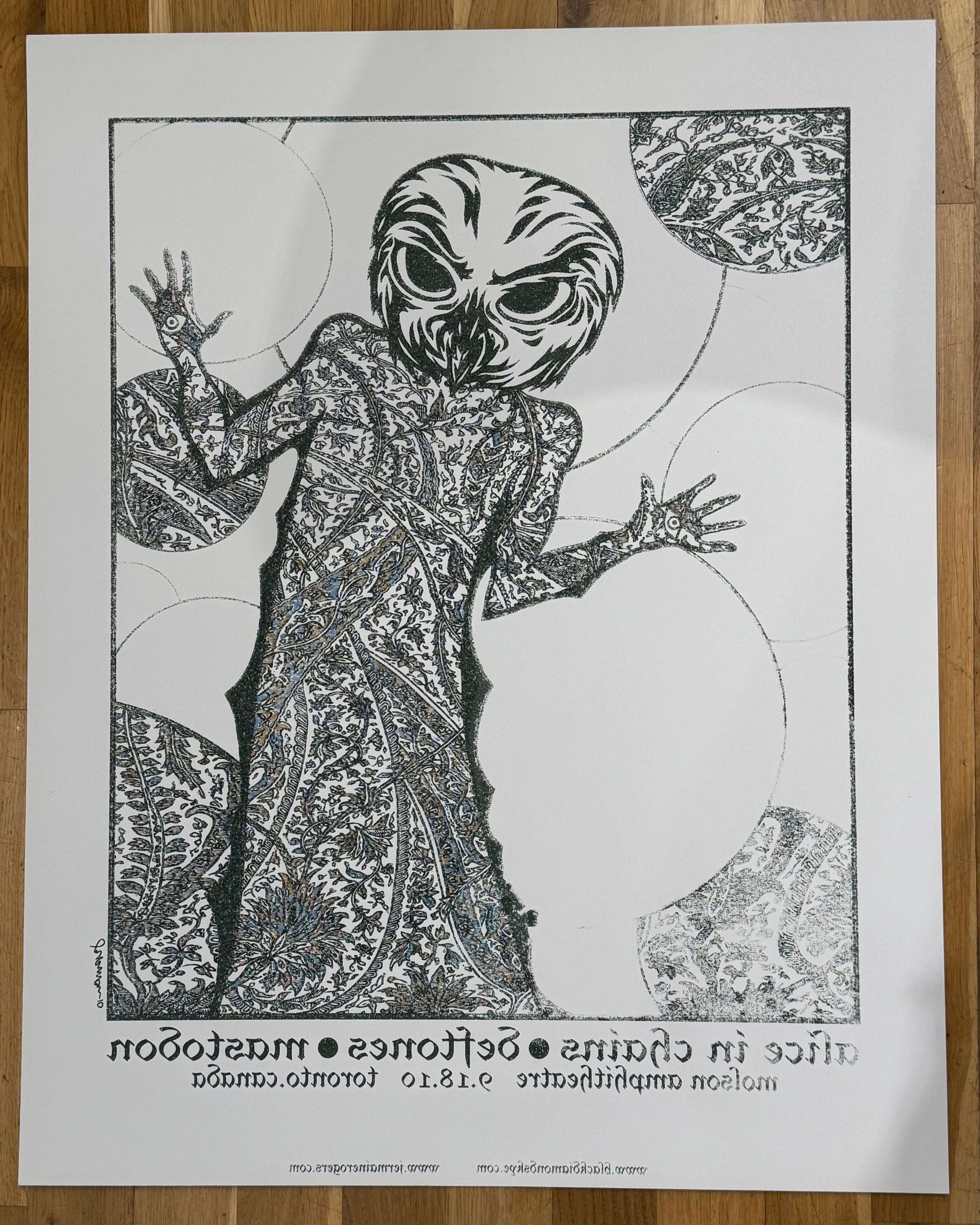 Alice In Chains Deftones, Mastodon-Toronto-  strange gold double sided TEST