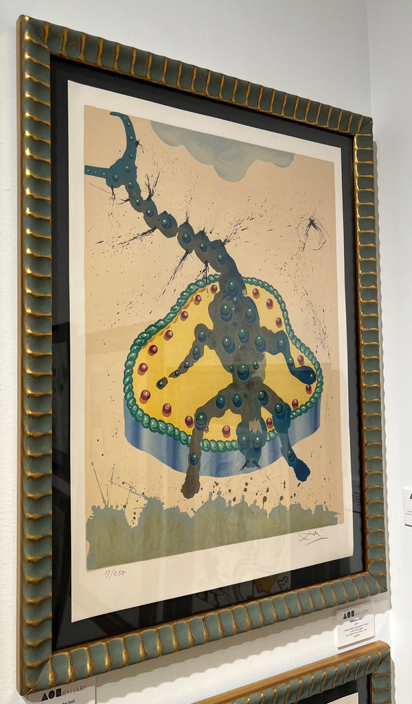 Salvador Dalí | Scorpio (1969). Scorpio From Signs of the Zodiac Series by Salvador Dali Custom Framed by Ao5 Gallery.