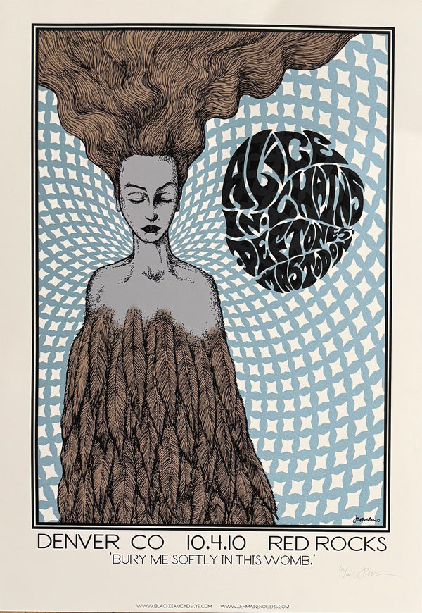 Alice In Chains, Deftones, Mastodon, Denver, Rock Rocks, 2010 40/60 "Wane" graphic