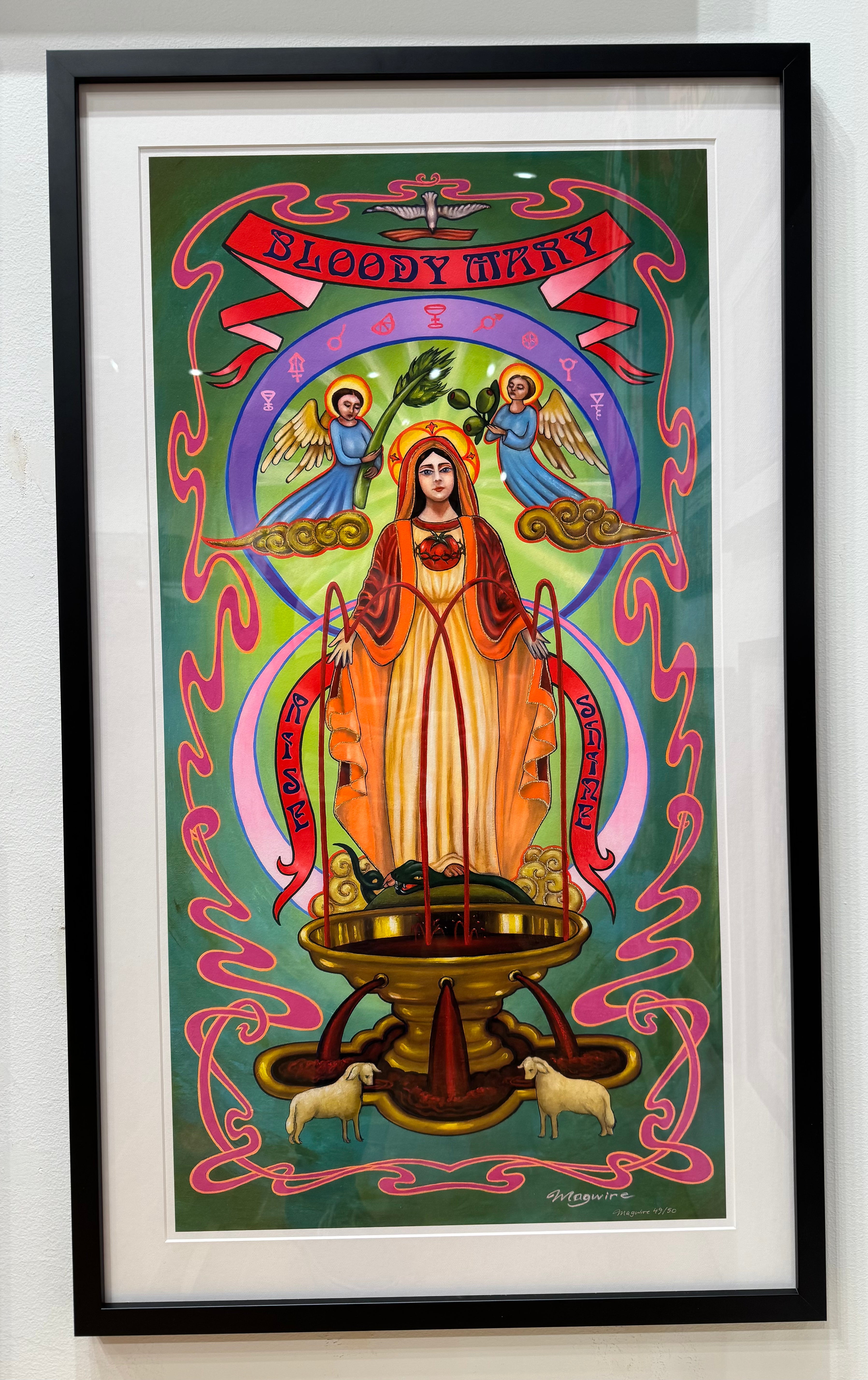 Bloody Mary Large Paper 49/50 Framed