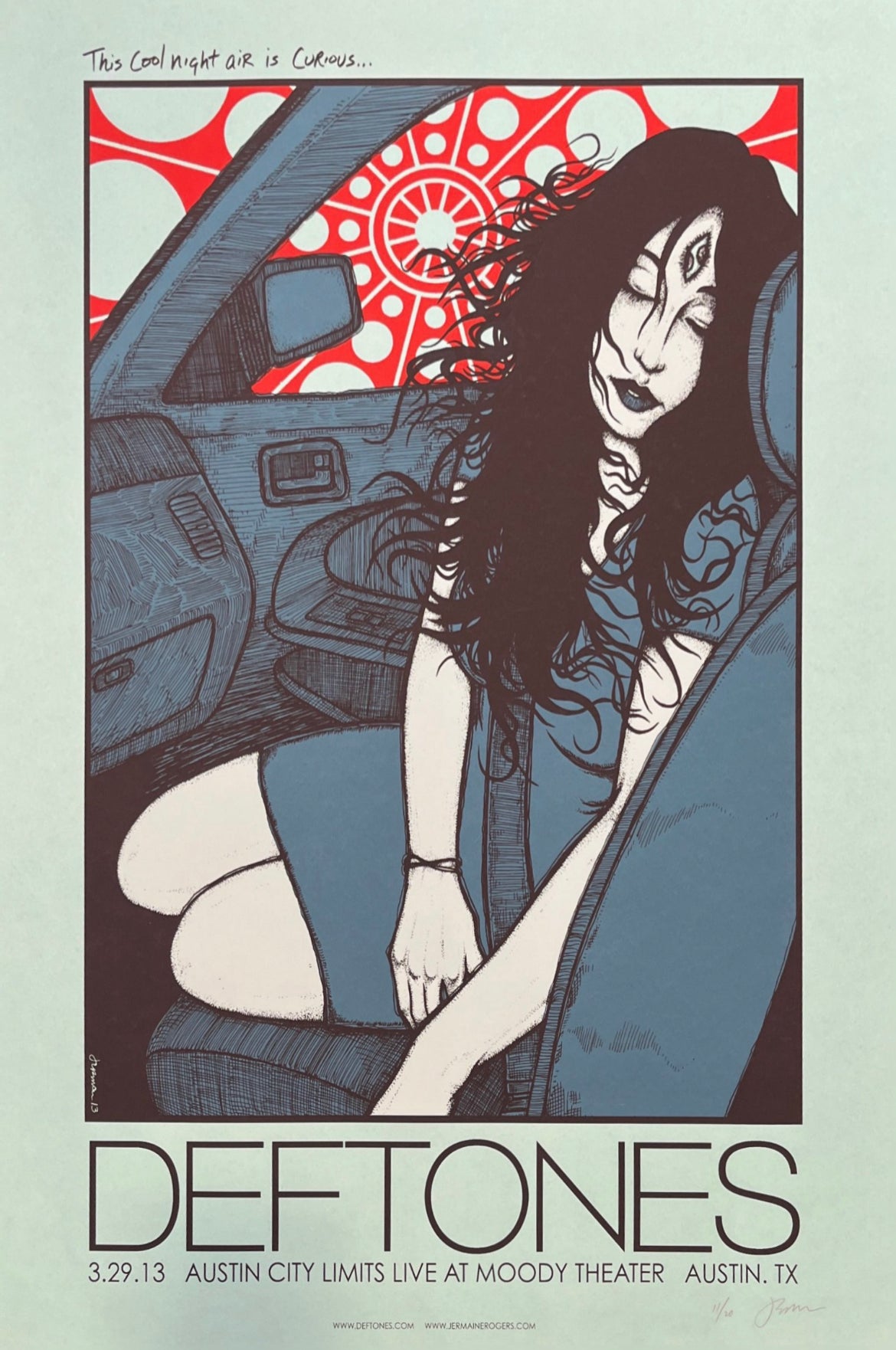 *Deftones North American Tour Full Set- Matching Numbers on Blue Raspberry