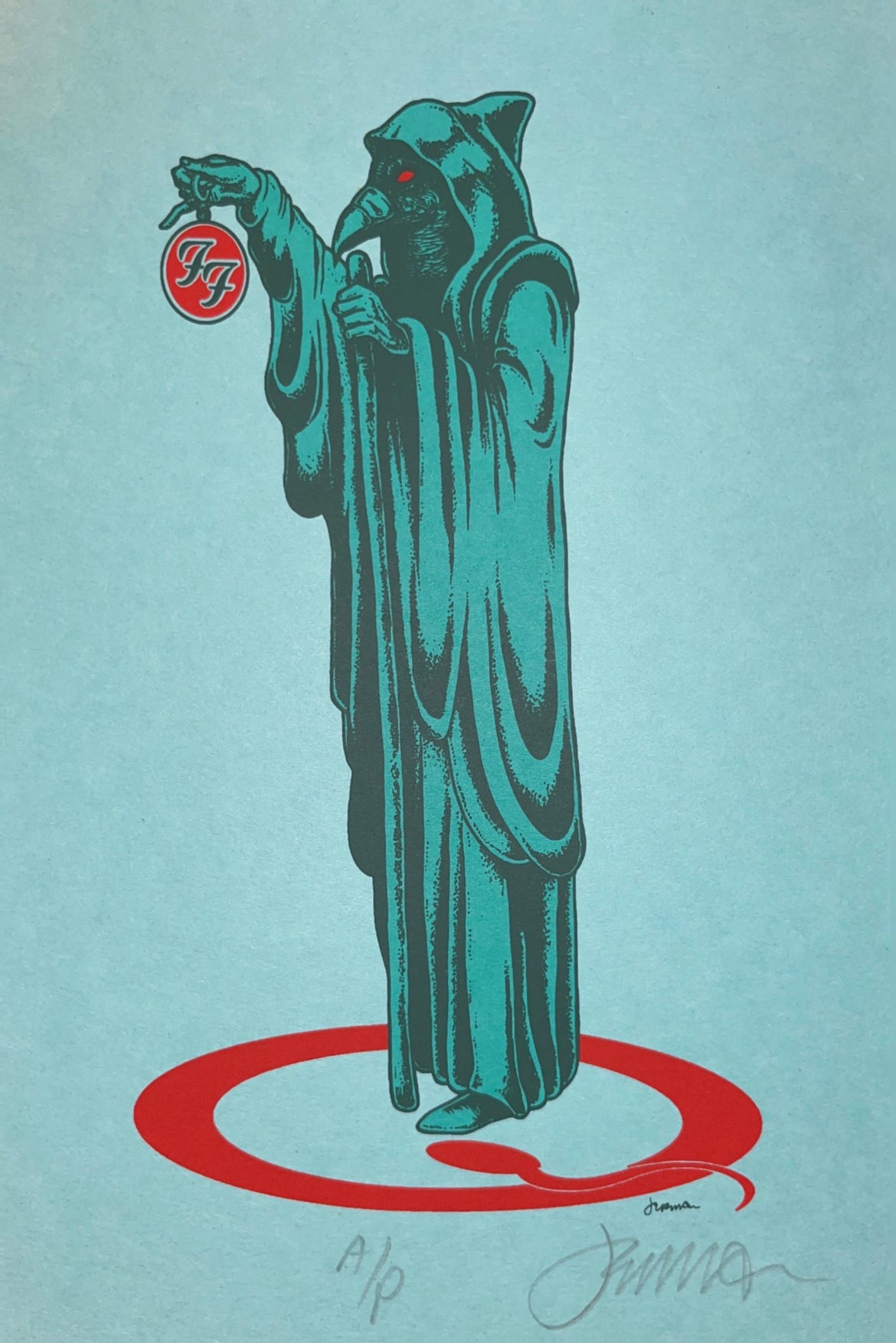 FF Vulture - Them Crooked Graphic on Blue Raspberry