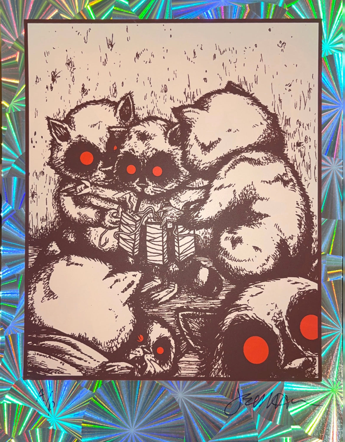 My Brother Was A Hero, Suicide Raccoon - on Pinwheel Foil