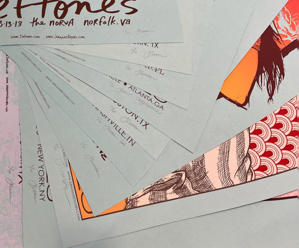 *Deftones North American Tour Full Set- Matching Numbers on Blue Raspberry