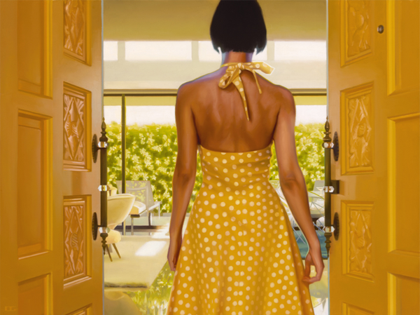 Yellow Polka Dot Martini