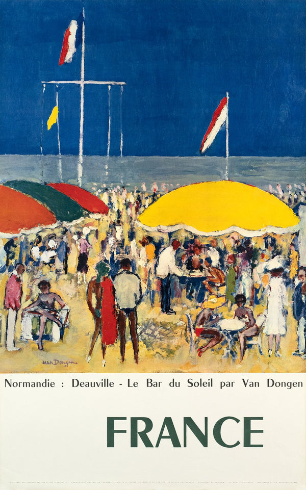 France - Normandie travel poster