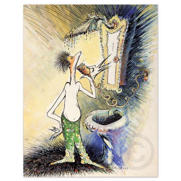 Self-Portrait as a Young Man Shaving - XCIV