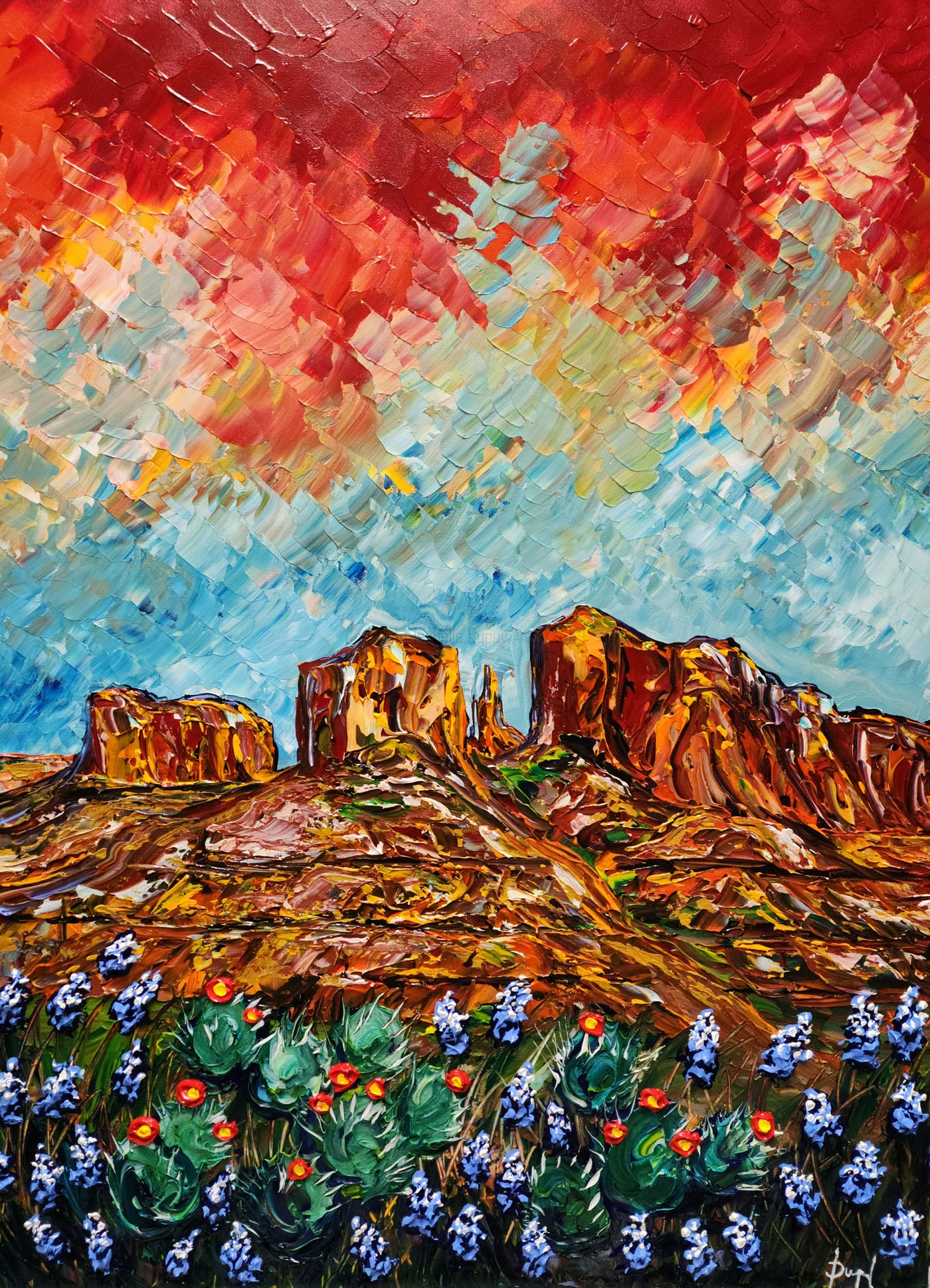 Colorful Sunset on the Summit