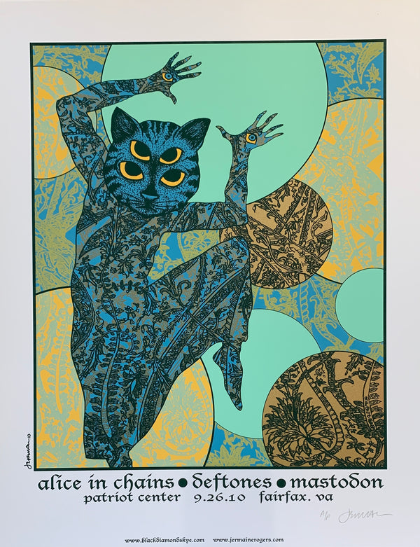 Alice In Chains Fairfax, VA 9.26.10 - A/P - White Stock