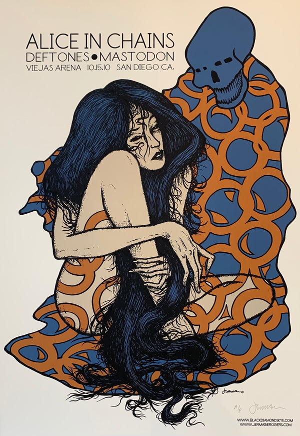 Alice in Chains & Deftones San Diego, CA 10.15.10 - A/P - Cream Stock