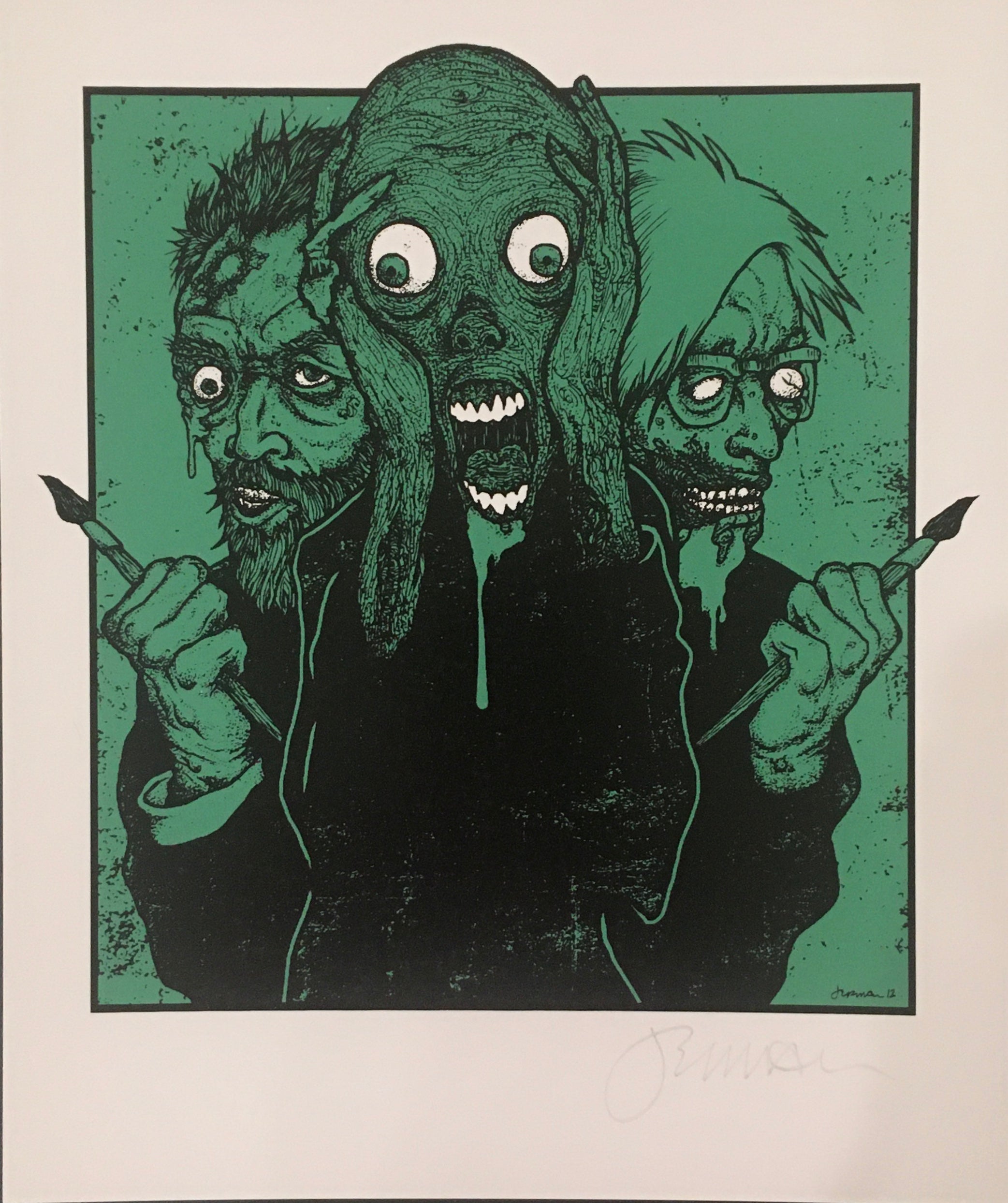 Art is Dead green ink