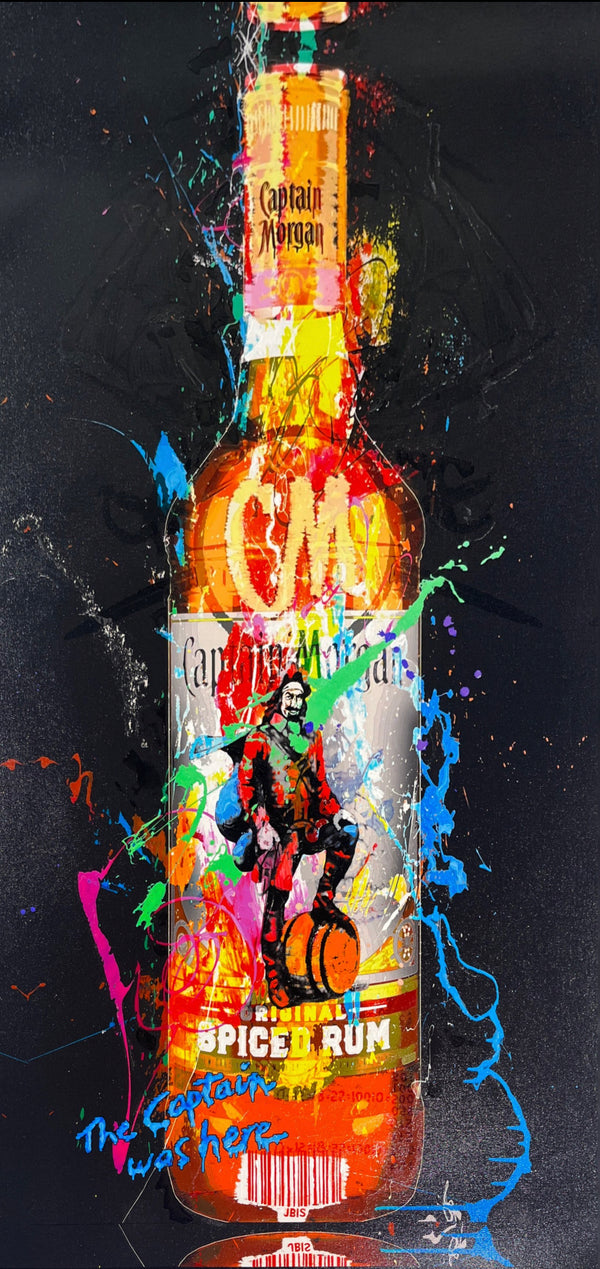 Bisaillon Brothers artwork of Captain Morgan. 