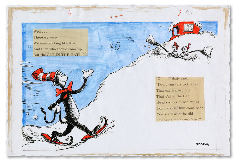 And Then Who Should Come Up But THE CAT IN THE HAT!
