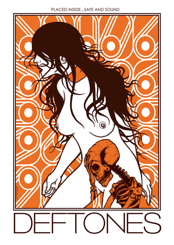 Deftones - Placed Inside…Safe & Sound - Orange Ink Only