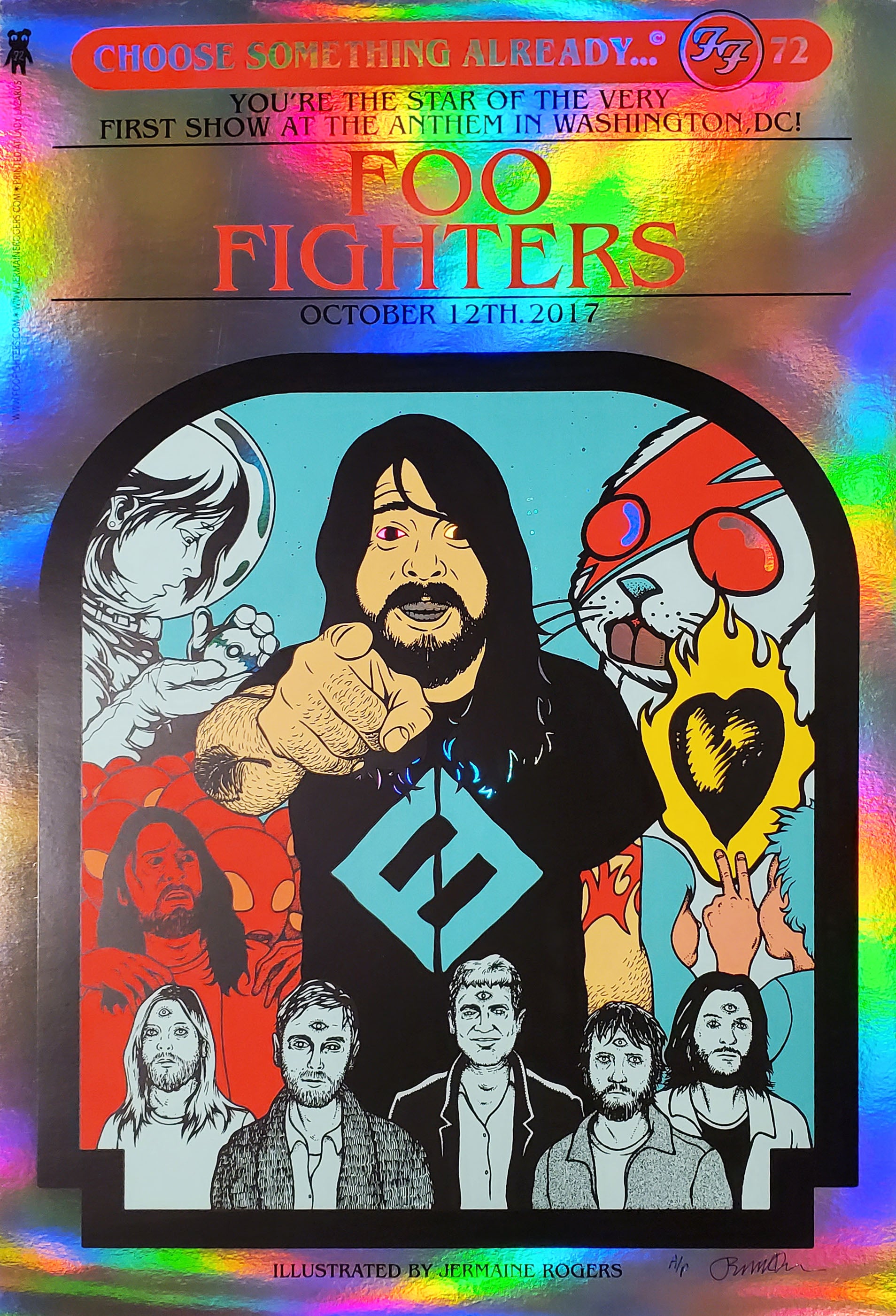 Foo Fighters DC 10.12.17 A/P on Foil