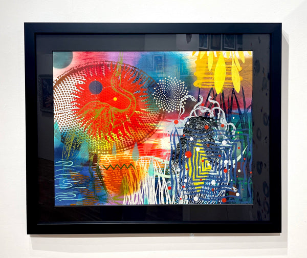 Egret Sunrise in May - Framed