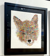 Graham Atwell (aka Atty) digital art of a fox custom framed by Ao5 Gallery.