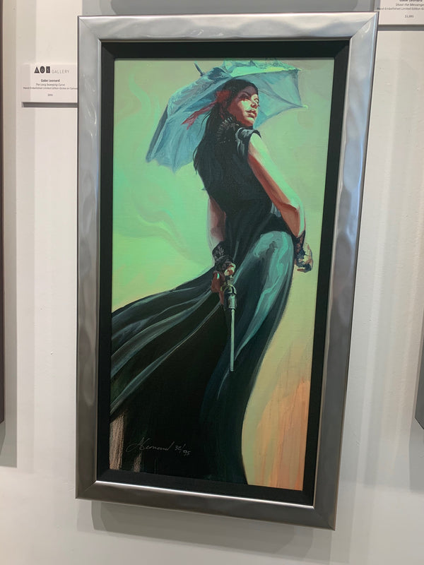 Gabe Leonard's artwork framed by Ao5 Gallery.