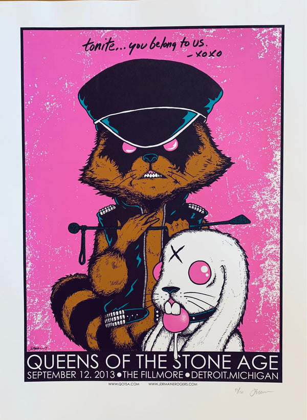 QOTSA Detroit 9.12.13 off white stock 91/150