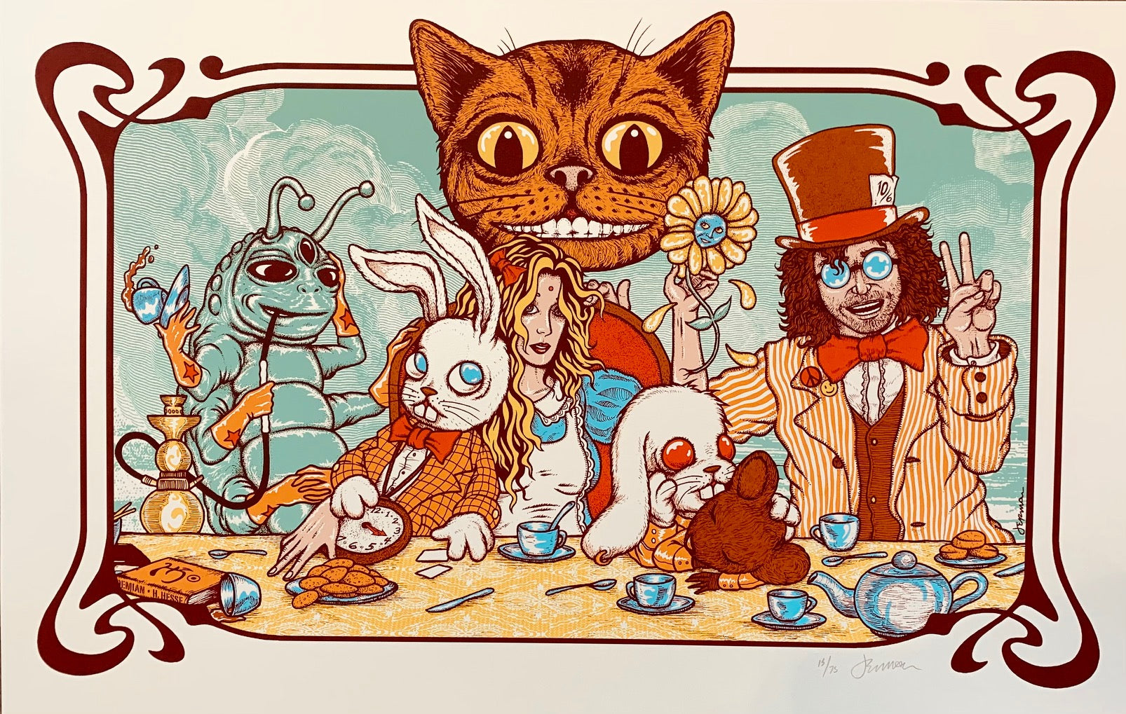 Welcome To Wonderland on opal stardream - FRAMED