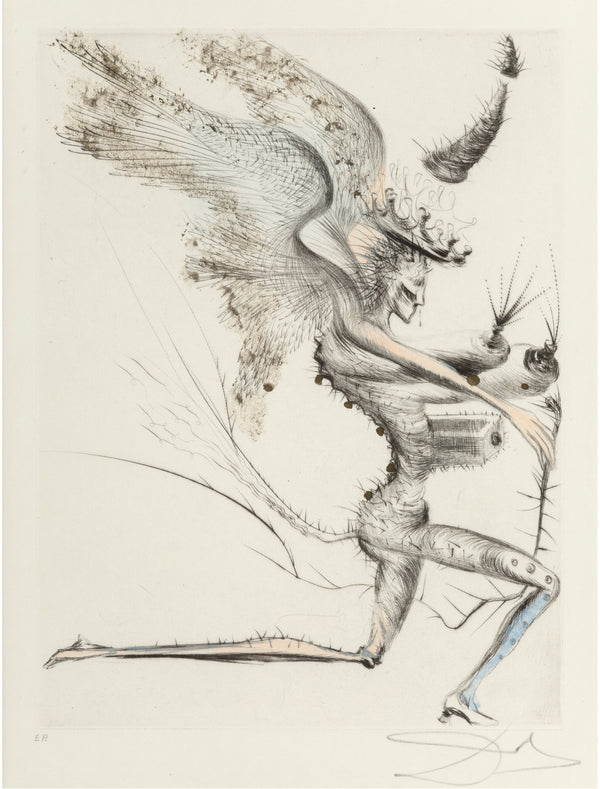 Salvador Dalí | Le Démon ailé ( Winged Demon ) (1969)