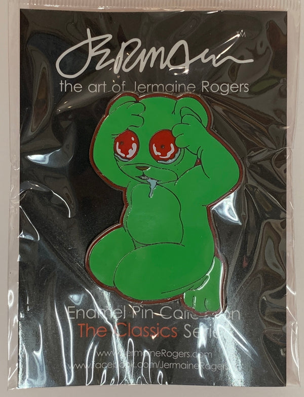 I Think I Am Losing My Mind - Enamel Badge - Neon Green
