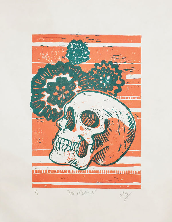 Los Muertos - Pink & Teal