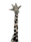 Graham Atwell (aka Atty) digital artwork of a giraffe. 