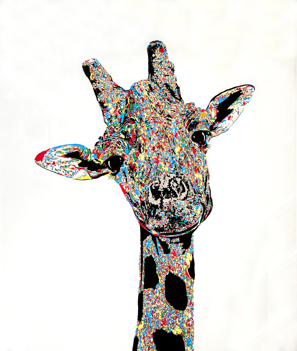 Graham Atwell (aka Atty) digital artwork of a giraffe.