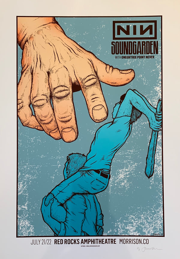 NIN & Soundgarden - Morrison, CO 2014 A/P - Blue Ink Version