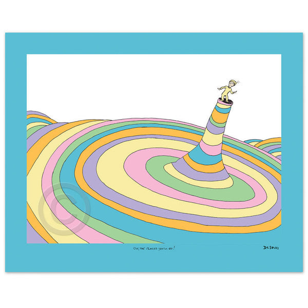 Oh The Places You'll Go! Cover Illustration - Framed 1124/2500
