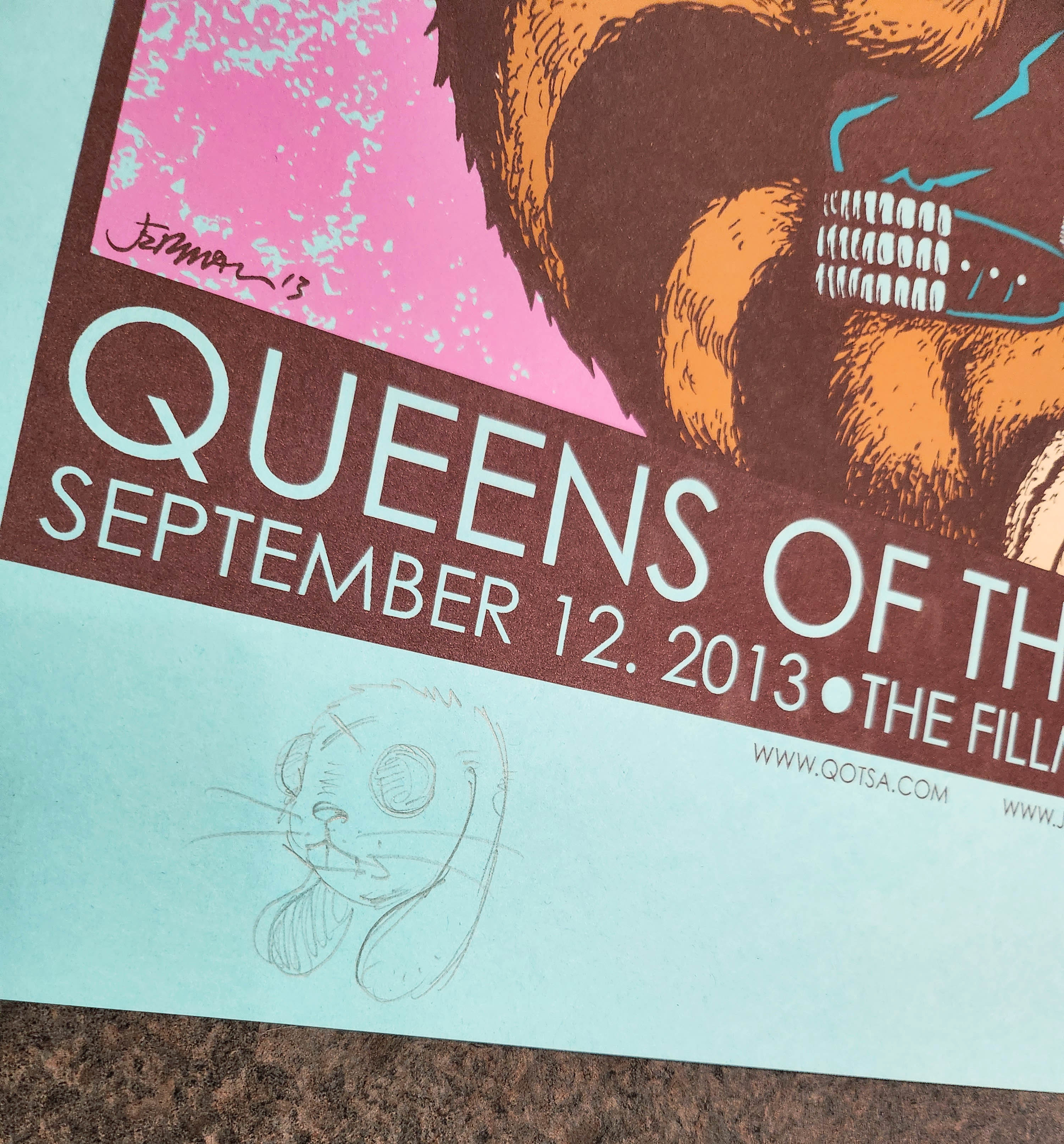 QOTSA Detroit 9.12.13 A/P w/ Remarque on Blue Raspberry (Tonite...You Belong to Us)