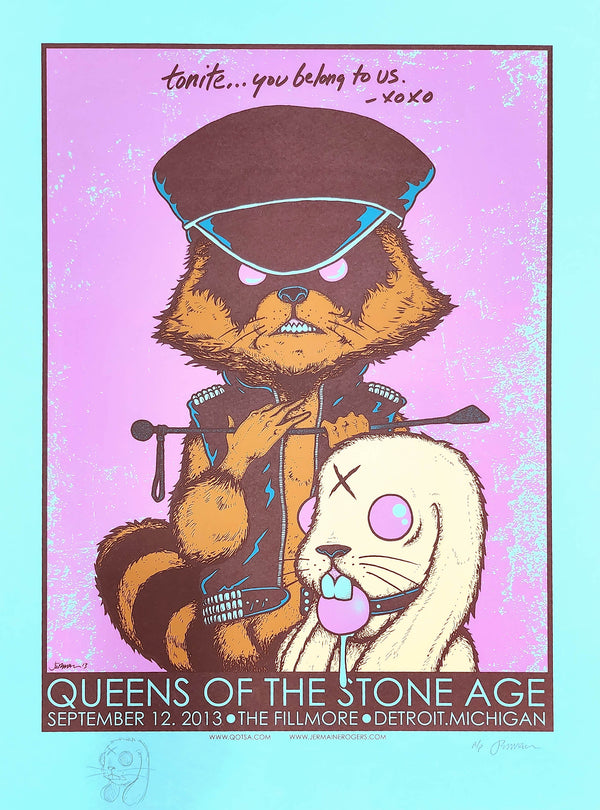 QOTSA Detroit 9.12.13 A/P w/ Remarque on Blue Raspberry (Tonite...You Belong to Us)