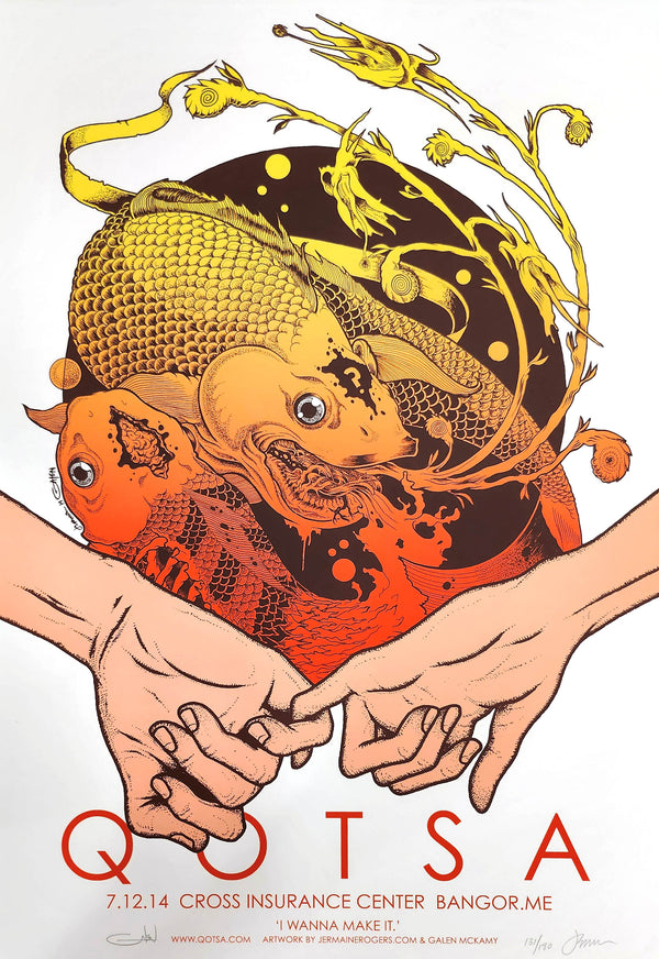 QOTSA - Bangor, ME - 7.12.14 collaboration print 131/180 Galen signed