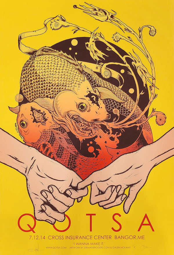 QOTSA - Bangor, ME - 7.12.14 collaboration print AP