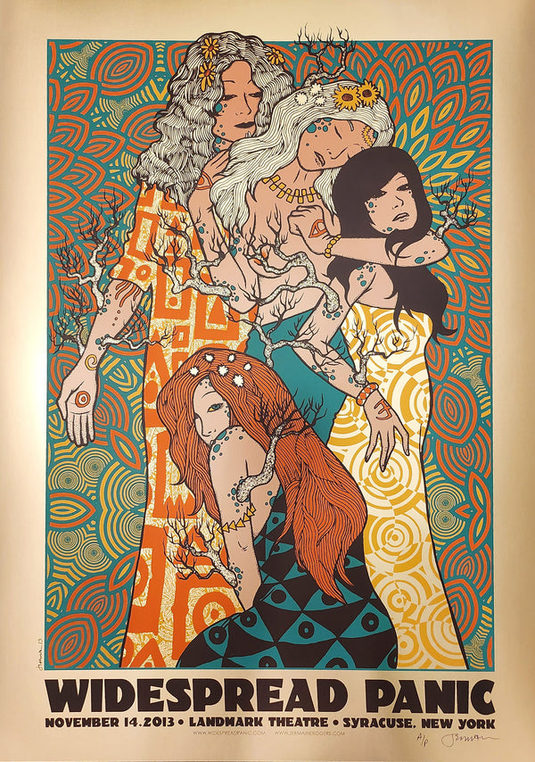 Widespread Panic Syracuse, NY 11.14.13 - RARE A/P - Gold Stock