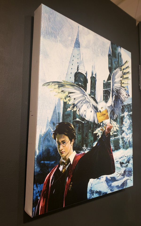 Harry & Hedwig Limited Edition embellished giclee on canvas.