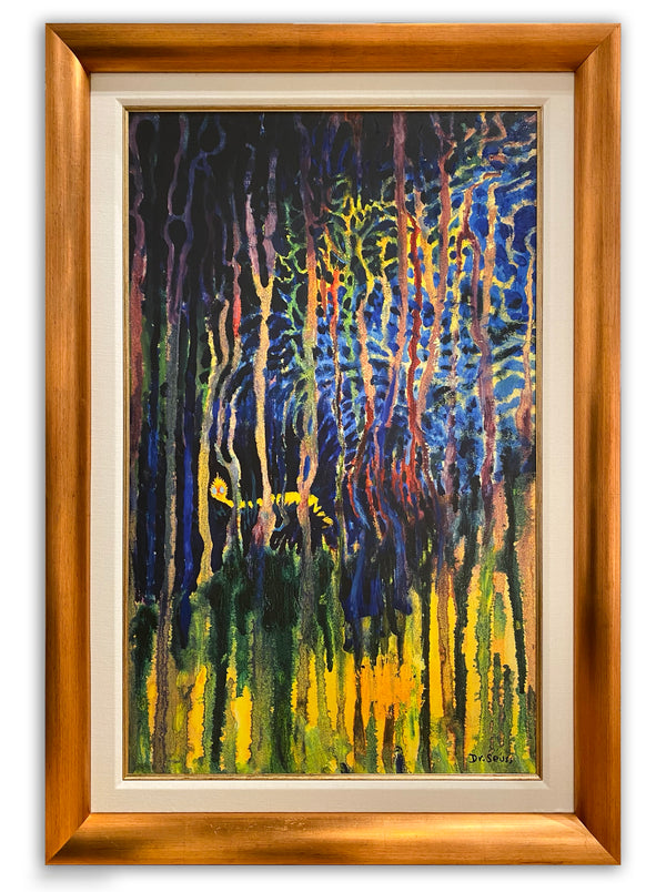 Worm Burning Bright in the Forest in the Night 503/850 - Framed